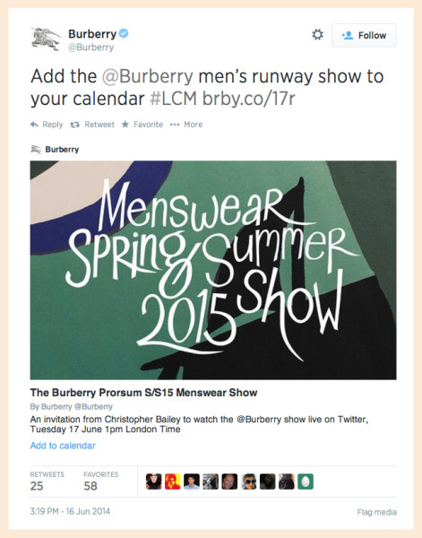 The Top Brands Using Twitter Cards image burberry3 471x600